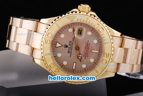 Rolex Yacht-Master Automatic Granite Dial with Golden Bezel - Click Image to Close